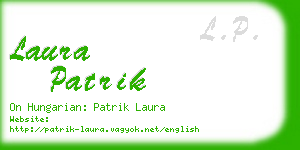 laura patrik business card